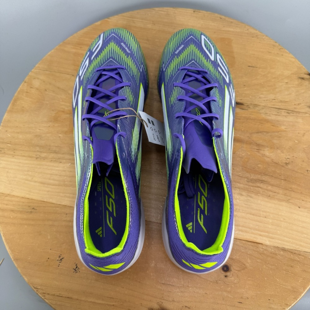 Adidas F50 Elite FG Mens Size 12.5 Purple Silver Soccer Cleats Radiant Blaze NEW - Picture 5 of 9